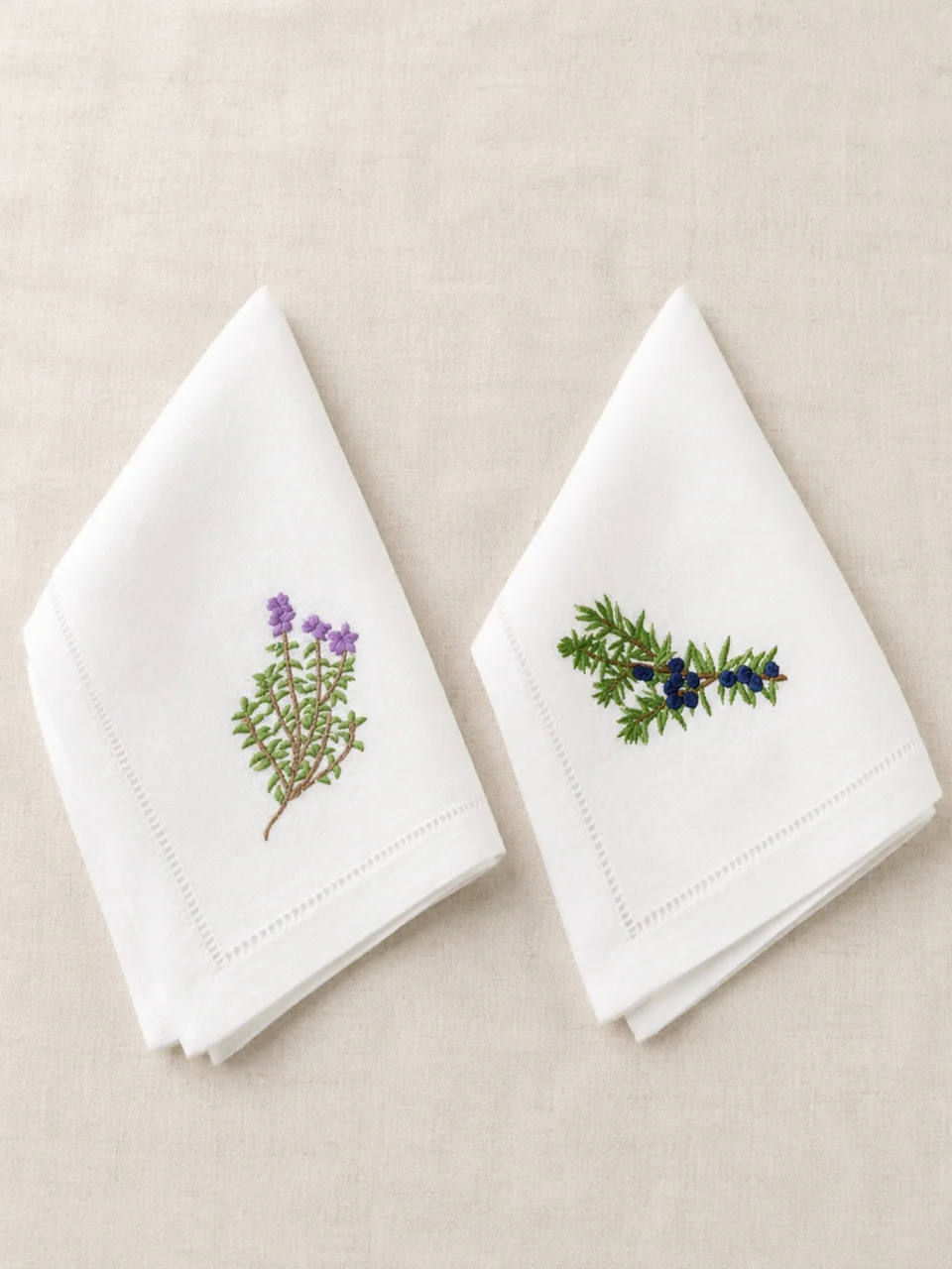 Servilleta e individual: Serie Hojas y Flores