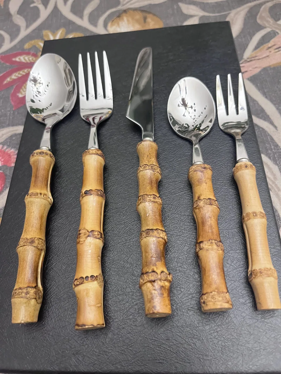 Cubertería de Bambú Natural (set 5pc)
