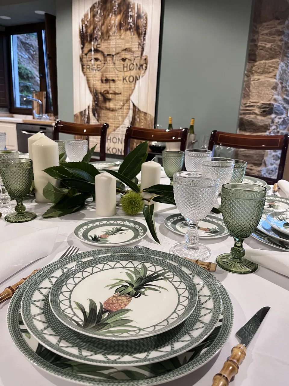 Vajilla de porcelana: Serie Piñas