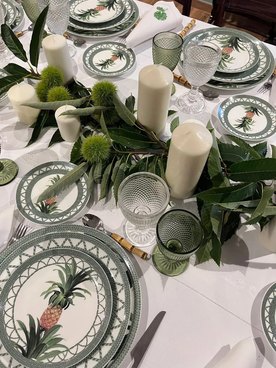 Vajilla de porcelana: Serie Piñas