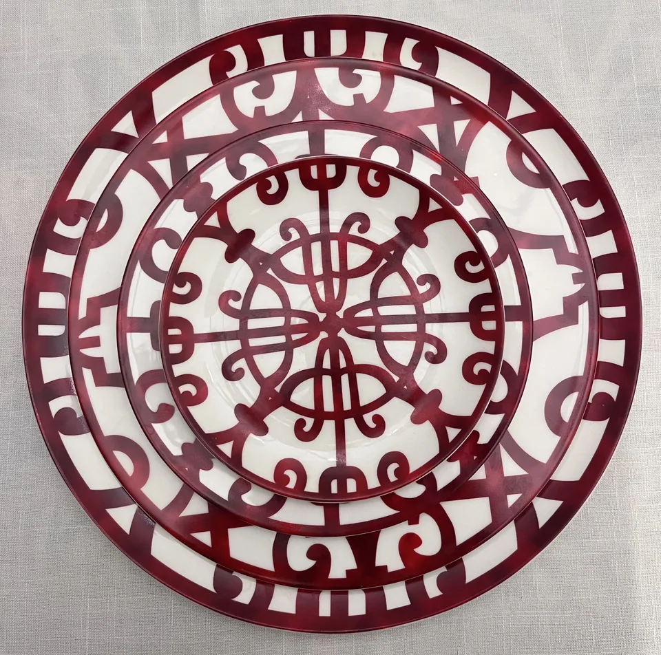 Vajilla de porcelana: Serie Rejas