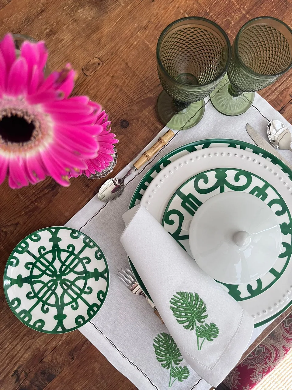 Vajilla de porcelana: Serie Rejas