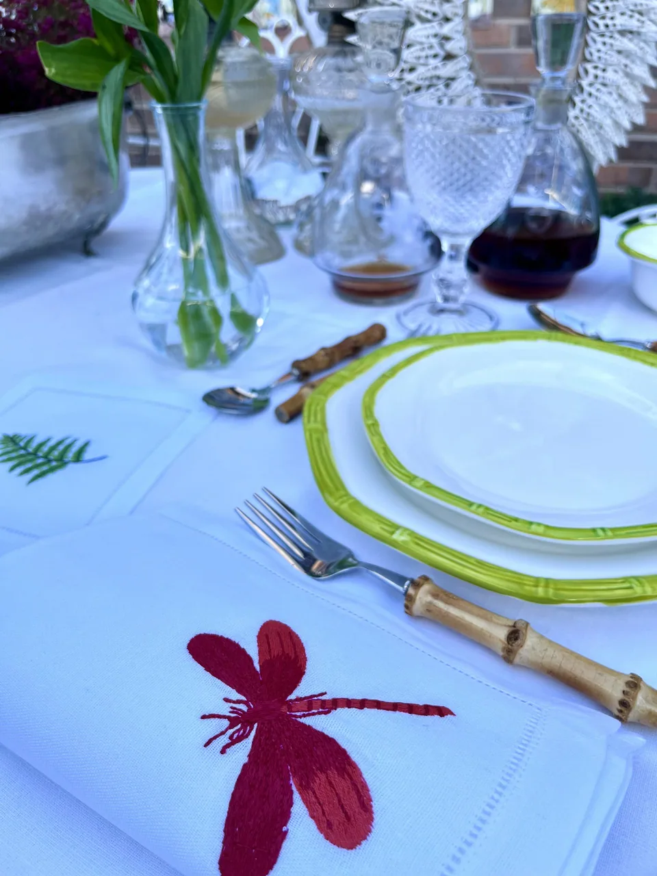 Vajilla de loza: Bambú Verde