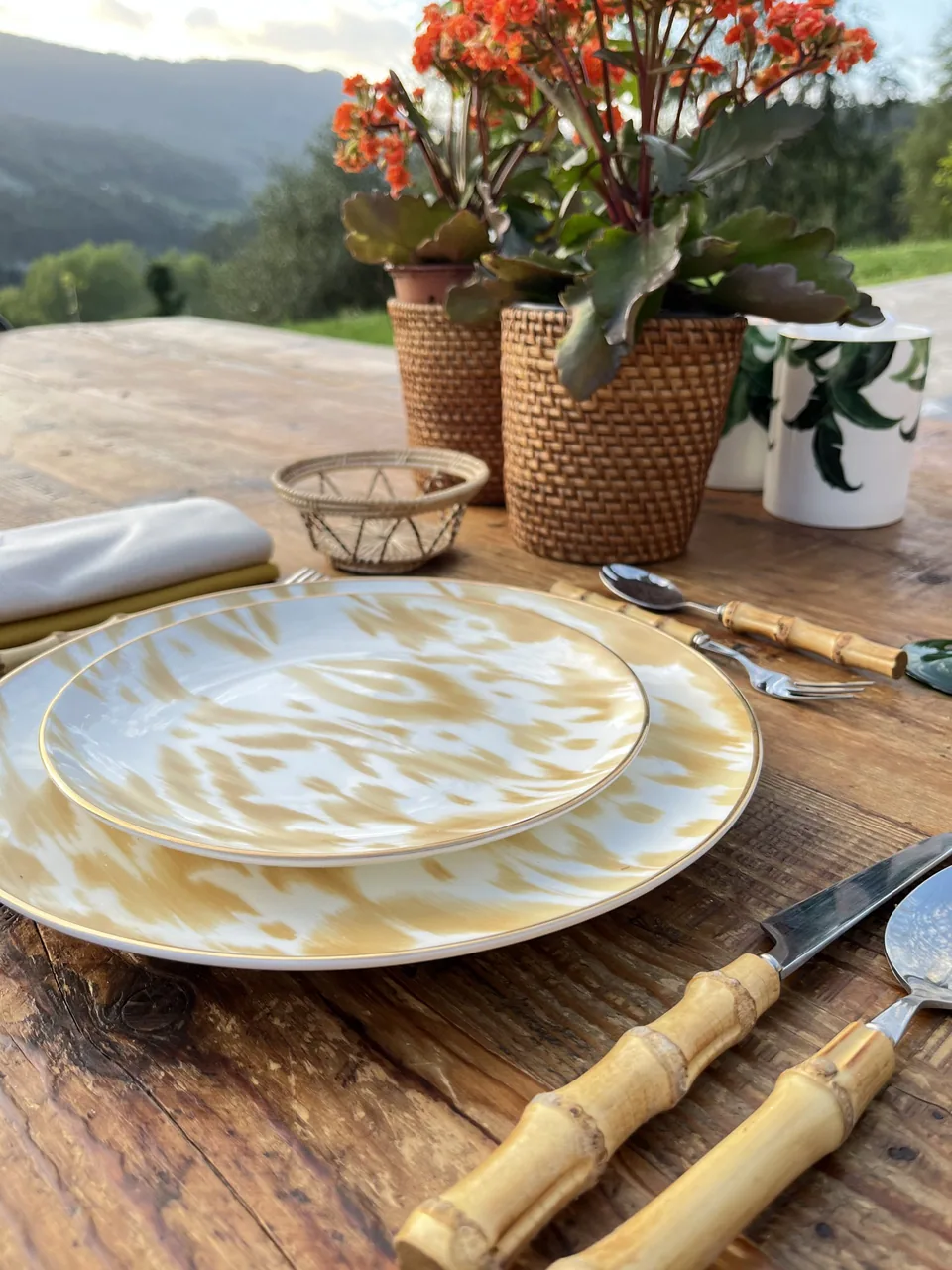 Vajilla de porcelana Serie Ikat