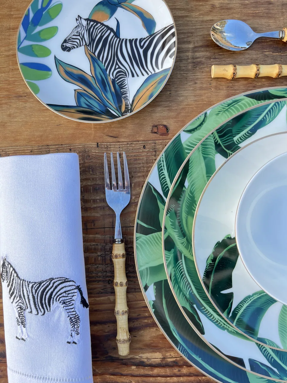 Vajilla de porcelana: Serie Plátano